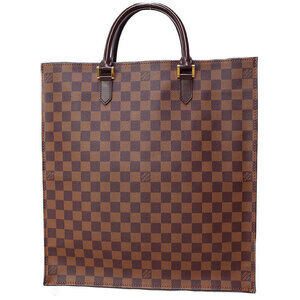 Louis Vuitton Damier Ebene Brown Sac Plat Tote Bag